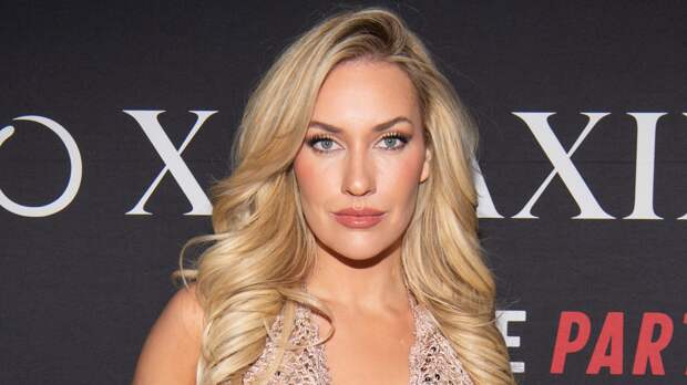 Paige Spiranac golf influencer on the red carpet