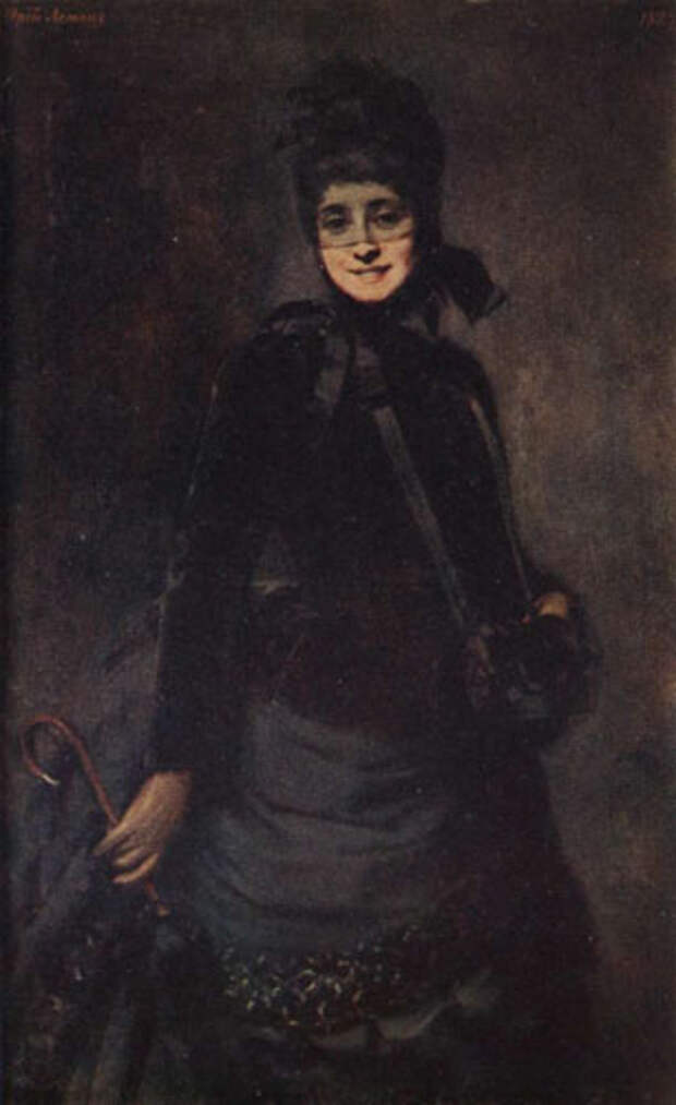 Ю. Я. Леман, "Дама под вуалью", 1887 год