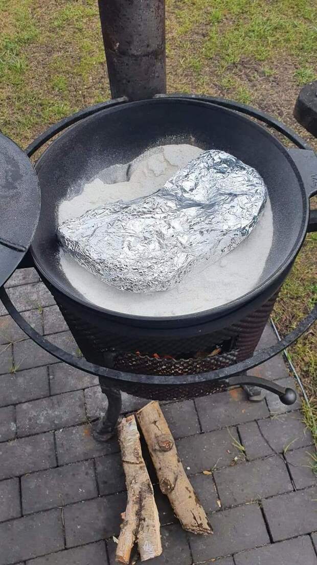 Баранья нога в казане. Праздничное и бесподобно вкусное блюдо Еда, Казан, Баранина, Рецепт, Длиннопост