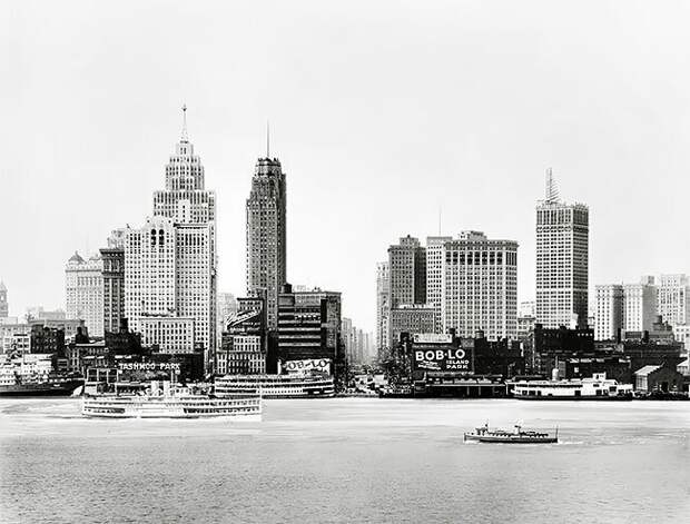 Вид на озеро в Детройте, США, 1910-1930 интересно, исторические кадры, исторические фото, история, ретро фото, старые фото, фото
