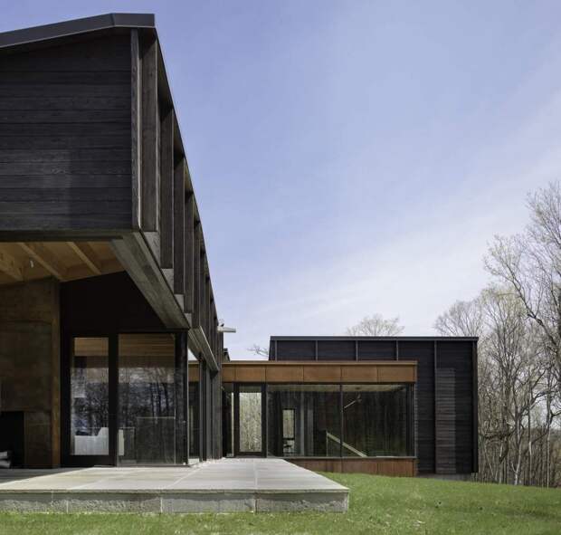 Энергоэффективный дом с видом на озеро Мичиган, США