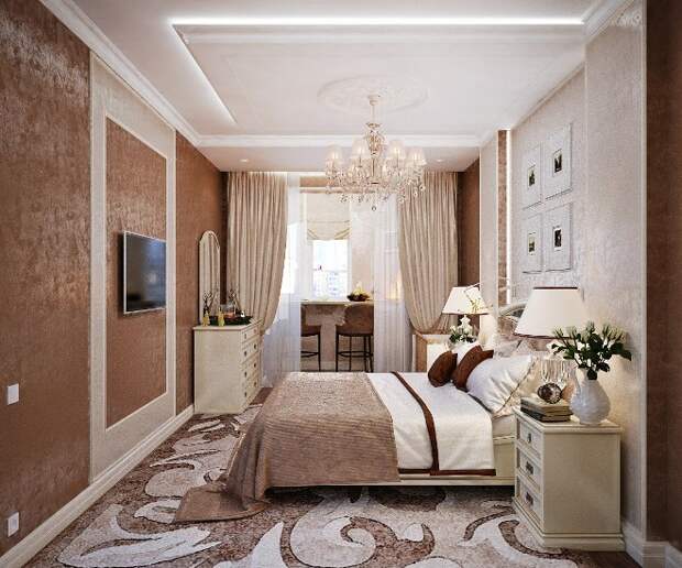 Спальня, совмещенная с лоджией: дизайн и варианты оформления (84 фото)