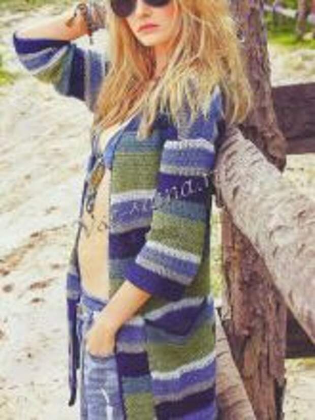 Вязаный крючком кардиган схемы