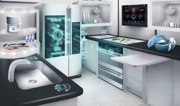 Кухня будущего может выглядеть вот так...