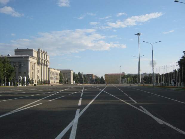 площадь Куйбышева в Самаре, самая большая площадь Европы