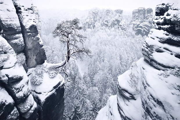 Настоящая зима в пейзажных снимках Kilian Schoenberger