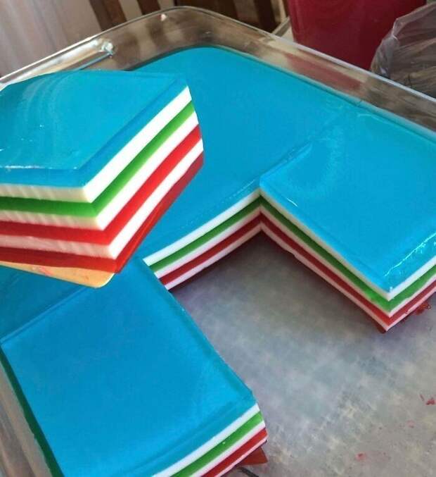 Семислойное желе