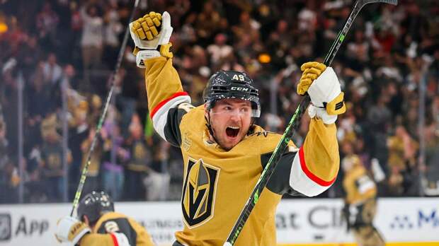 Гол Барбашева и ассист Дорофеева помогли «Вегасу» одержать волевую победу над «Детройтом»