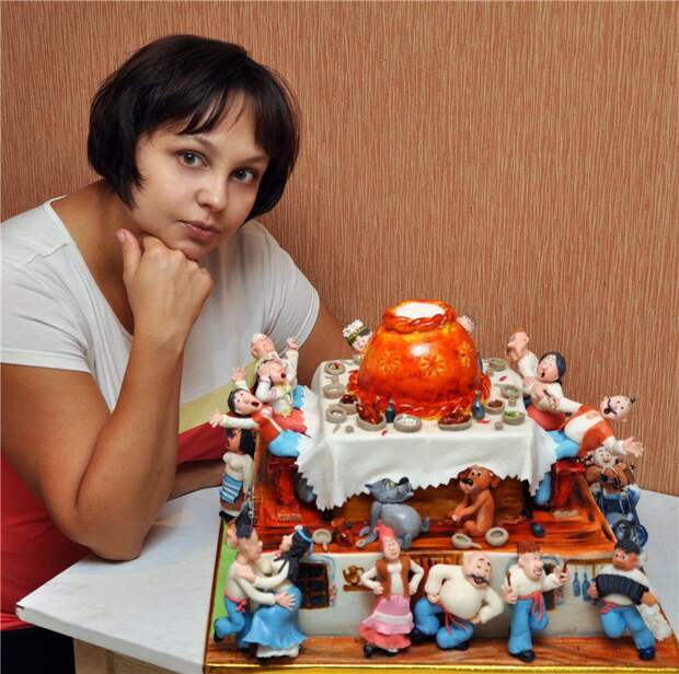 Талантище мастер, торт, мультик