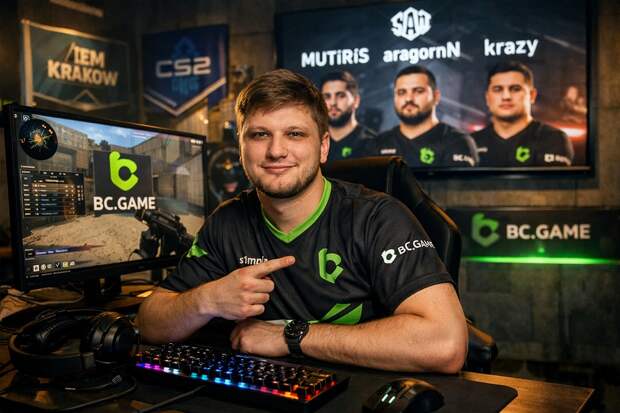 Игрок s1mple поприветствовал новичков команды CS2 в BC.Game