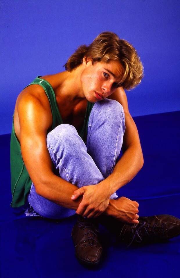 23-летний Брэд Питт, Брэд Питт 1987, Kathy Amerman 1987, brad pitt 1987