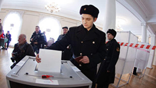 Военнослужащие Черноморского флота на выборах президента РФ в Севастополе Военнослужащие Черноморского флота на выборах президента РФ в Севастополе