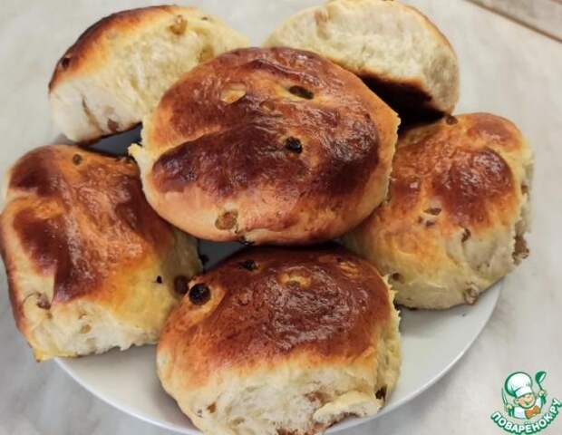 ДОМАШНИЕ БУЛОЧКИ С ИЗЮМОМ