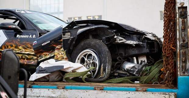 Chevrolet Corvette Андрея Муленко после аварии...