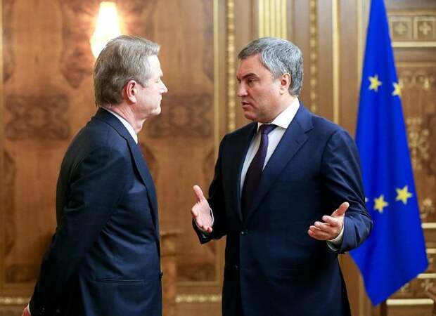 Вячеслав Володин и Роландас Паксас. Фото: duma.gov.ru/