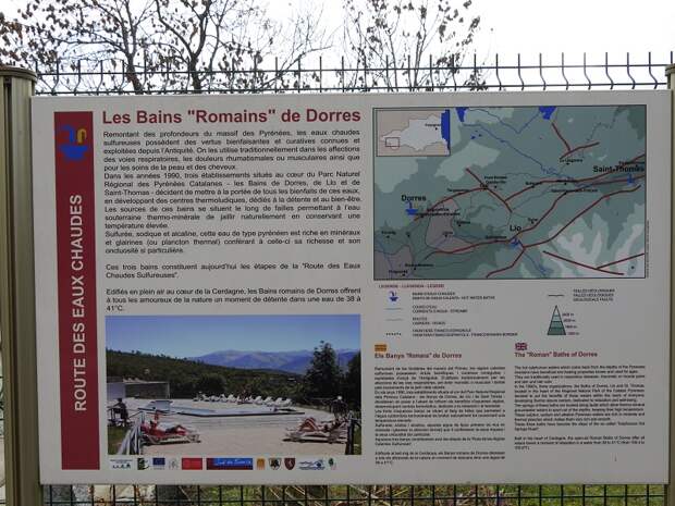 Dorres Roman SPA Baths (Les Bains de Dorres), Cerdanya plateau, Pyrenees, France