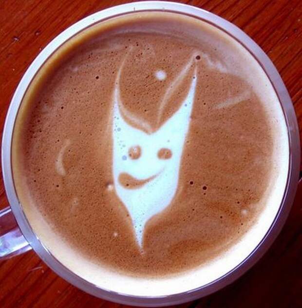 Рисунки на кофе
