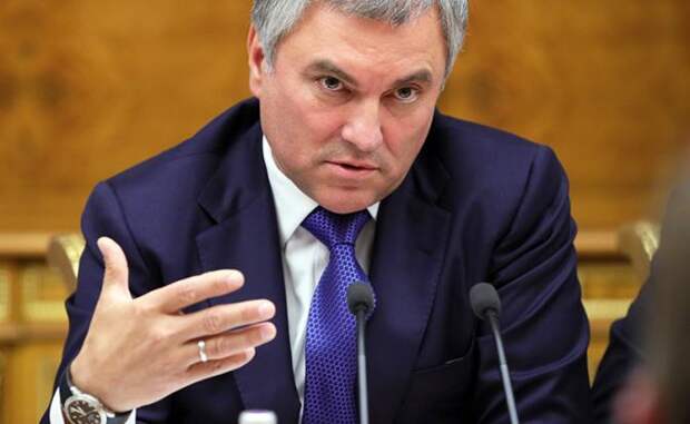 На фото: спикер Госдумы РФ Вячеслав Володин