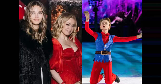 Сыновья на льду, в зале Алеся Кафельникова с дочерью, Регина Тодоренко: Яна Рудковская и Евгений Плющенко представили своё ледовое шоу "Белоснежка"