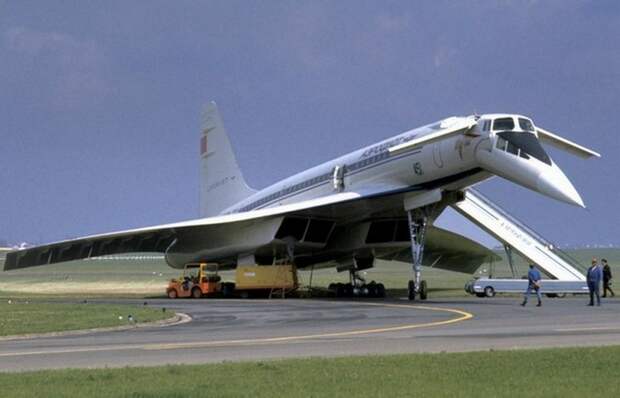Реактивный пассажирский самолет ТУ 144, Париж, Ле-Бурже, июнь 1973г.