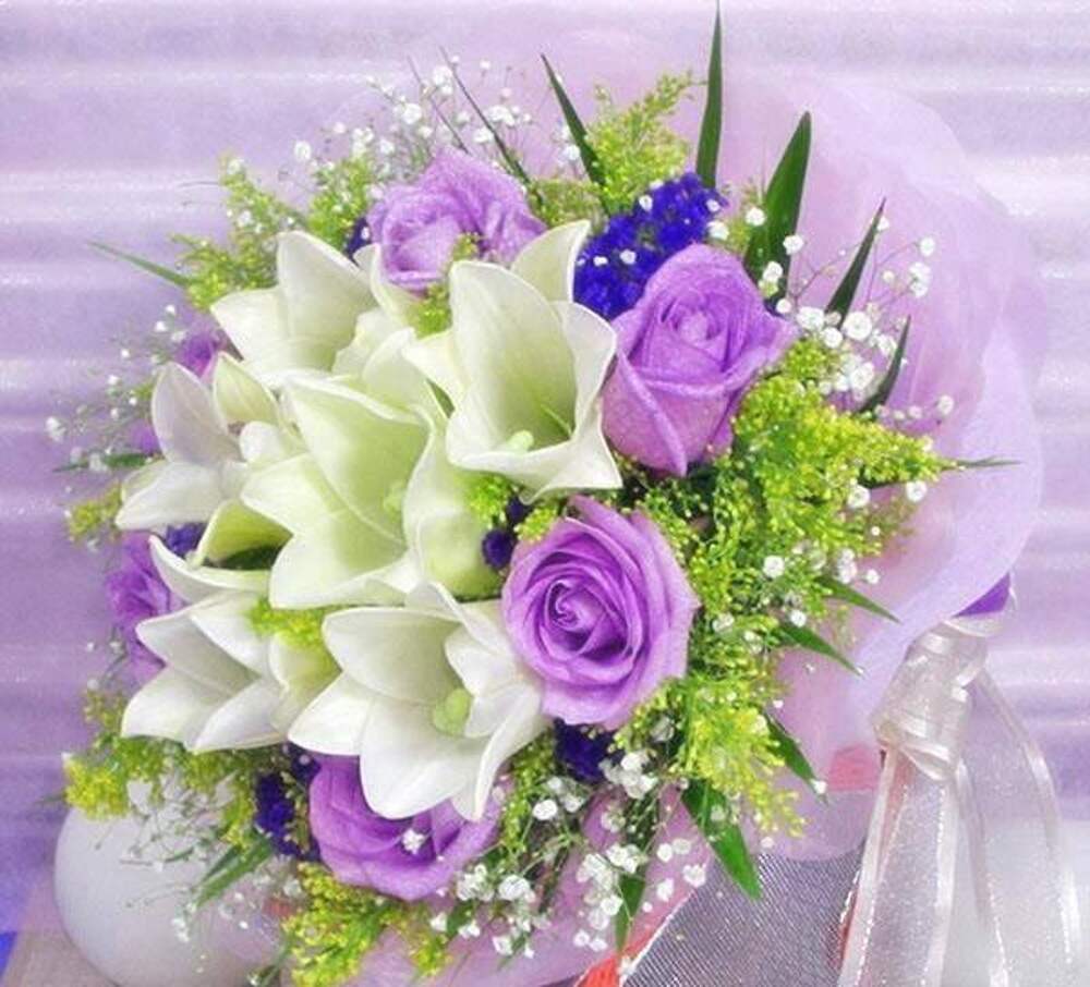 Красивый букет цветов с днем рождения Галина