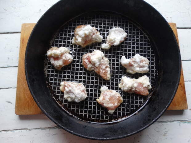 Курица в яйце по-новому (в белковой пене). Мясо получается очень сочным