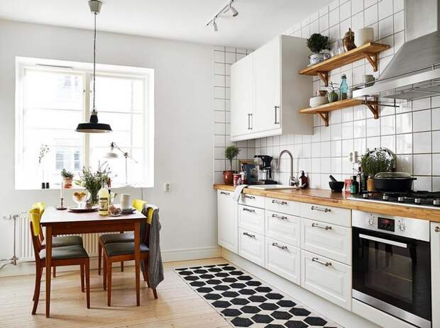 деревянная кухня в скандинавском стиле фото 