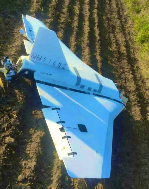 Нам показывают только один дрон, похожий на «Герберу»-пустышку — такие мы используем для вскрытия позиционный районов ПВО противника и разряжания их систем