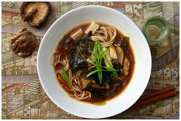 Грибной суп с гречневой лапшой вкусно, грибы, интересное, красиво, познавательно, полезно, рецепты