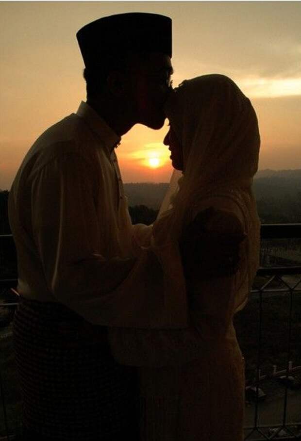 Cute muslim couple