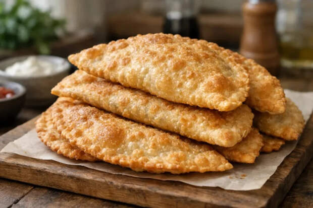 Добавьте ложку уксуса в тесто: секрет идеальных чебуреков с мясным фонтаном внутри