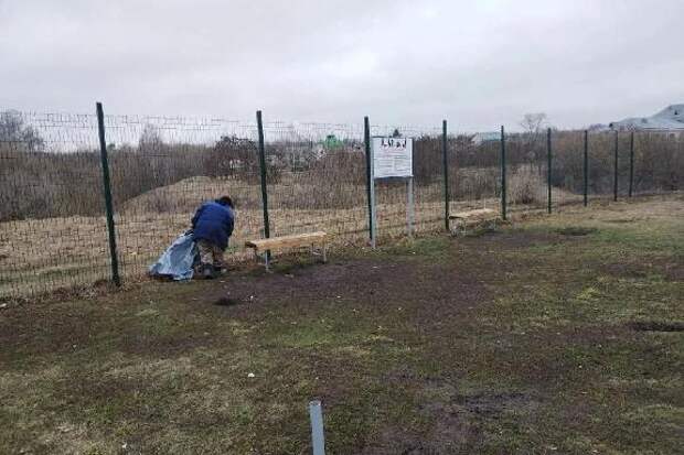 В Тамбове начался ремонт площадок для выгула собак