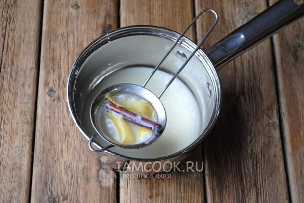 Достать цедру и корицу