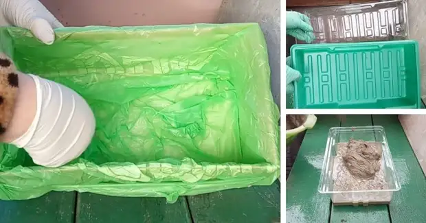 Хитрые дачники: использование ненужных коробок и упаковки для садовой дорожки