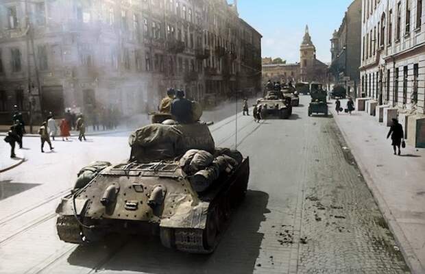 Вторая мировая война на цветных снимках