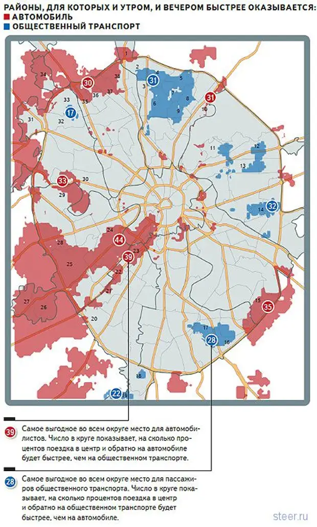 Карта транспортной доступности москвы