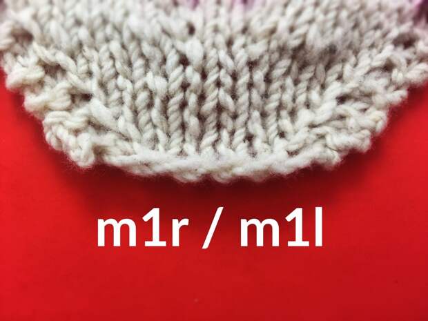 Картинки по запросу Stitchopedia Knit M1R & M1L: right and left leaning increases