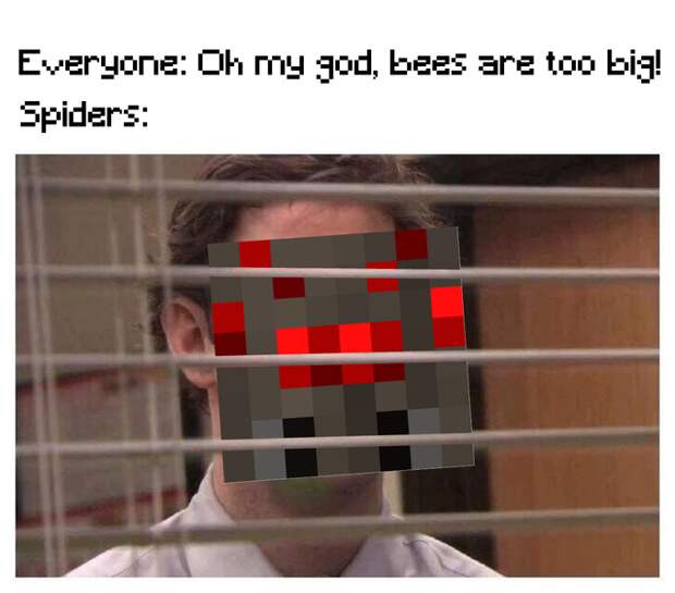 Пчелы в Майнкрафте - мемы и арты про пчел из Майнкрафта