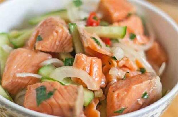салат из рыбы по-корейски