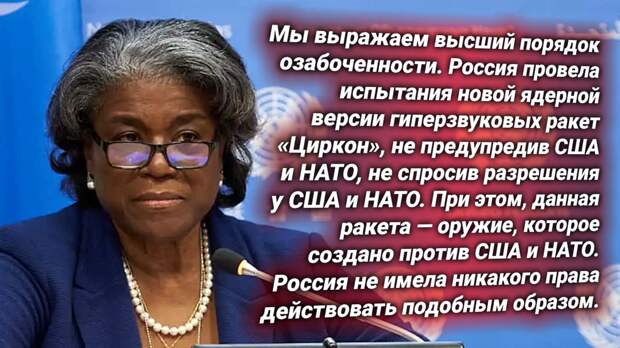 Линда Томас-Гринфилд, посол США при ООН. Источник изображения: https://t.me/russkiy_opolchenec