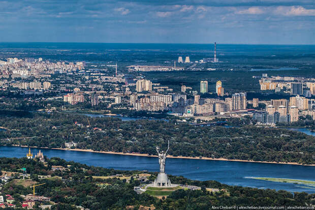 Киев с высоты птичьего полета