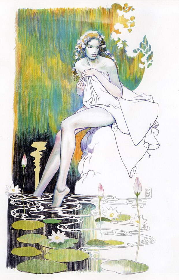 Художники и их музы: картины Milo Manara