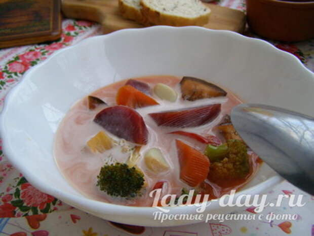 Вкусный овощной суп для похудения, рецепт