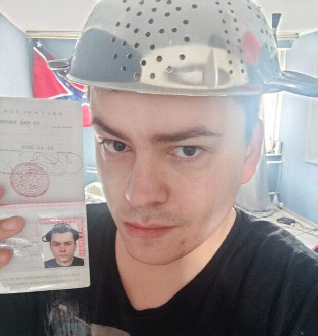 Андрей с дуршлагом