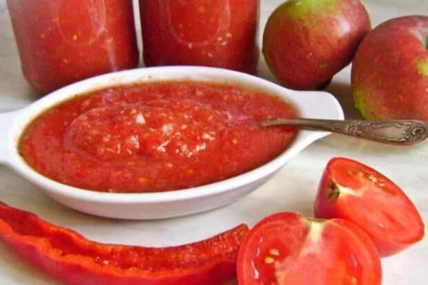 Наивкуснейшая яблочная аджика. Подойдёт к мясным, овощным блюдам 4