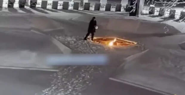 В Ленобласти 42-летний мужчина потушил «Вечный огонь» снежком