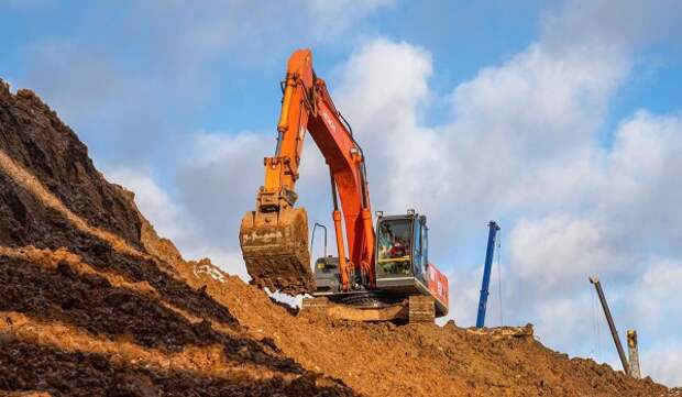 Котлован новой станции метро «Строгино» готов более чем наполовину
