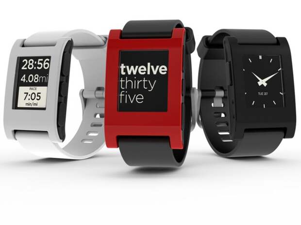 Pebble – умные часы с экраном на электронной бумаге