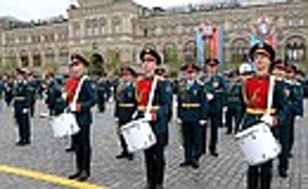 Перед началом военного парада в ознаменование 72-й годовщины Победы в Великой Отечественной войне 1941–1945 годов.