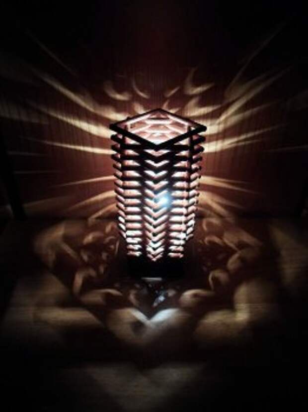 Декоративная лампа небоскреб своими руками